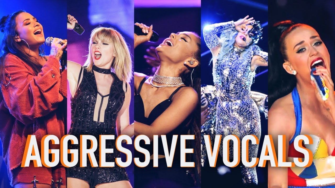 Female pop singer's most AGGRESSIVE vocals - Compilation