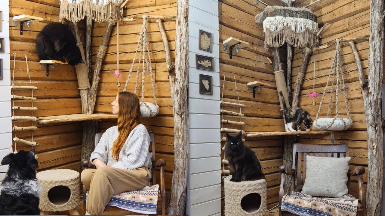 Building the Ultimate DIY Cat Tree | Budget-friendly whimsical cottagecore