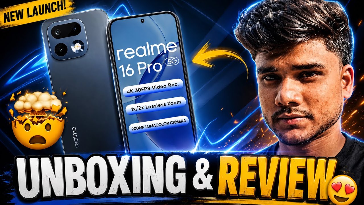 REALME 5G Smartphone UNBOXING Revealed Now || Realme 16 pro 5g ⚡️🤯Unboxing & Review Camera 200mp 