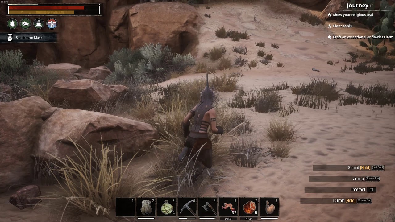 Ghost gets scared by spider in conan exile