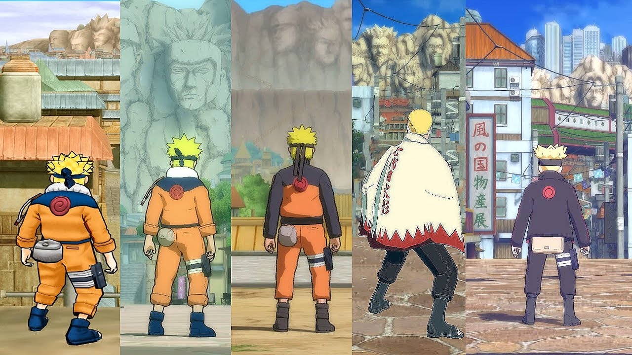 Evolution of The Hidden Leaf Village in Naruto Ultimate Ninja Games
