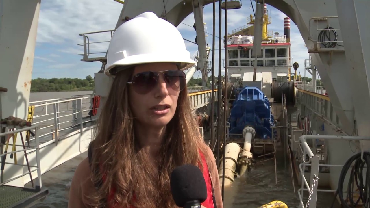Visita a draga Kaerius de empresa Jan De Nul