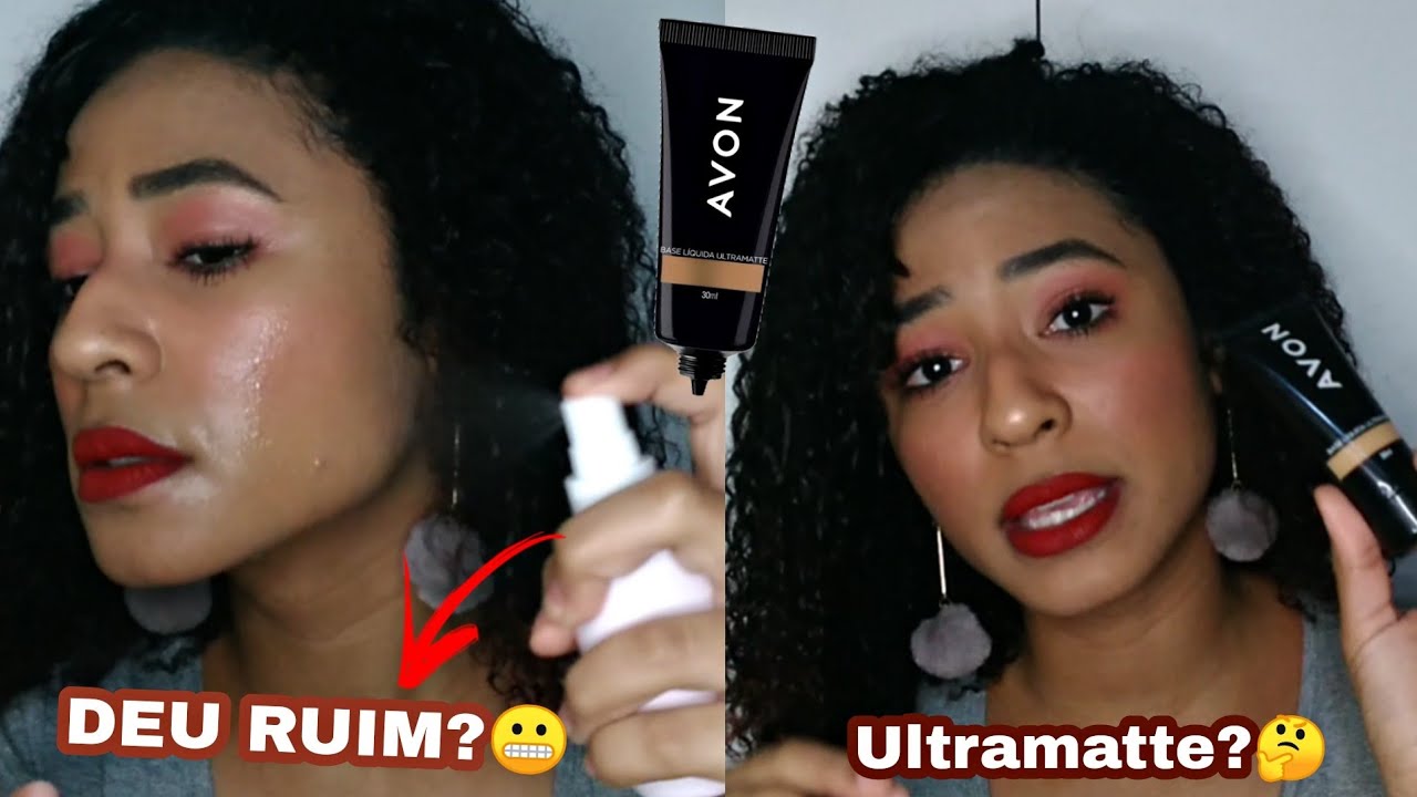Resenha *BASE L&Iacute;QUIDA ULTRAMATTE AVON* | Em Pele Mista e Negra, Cor 330Q
