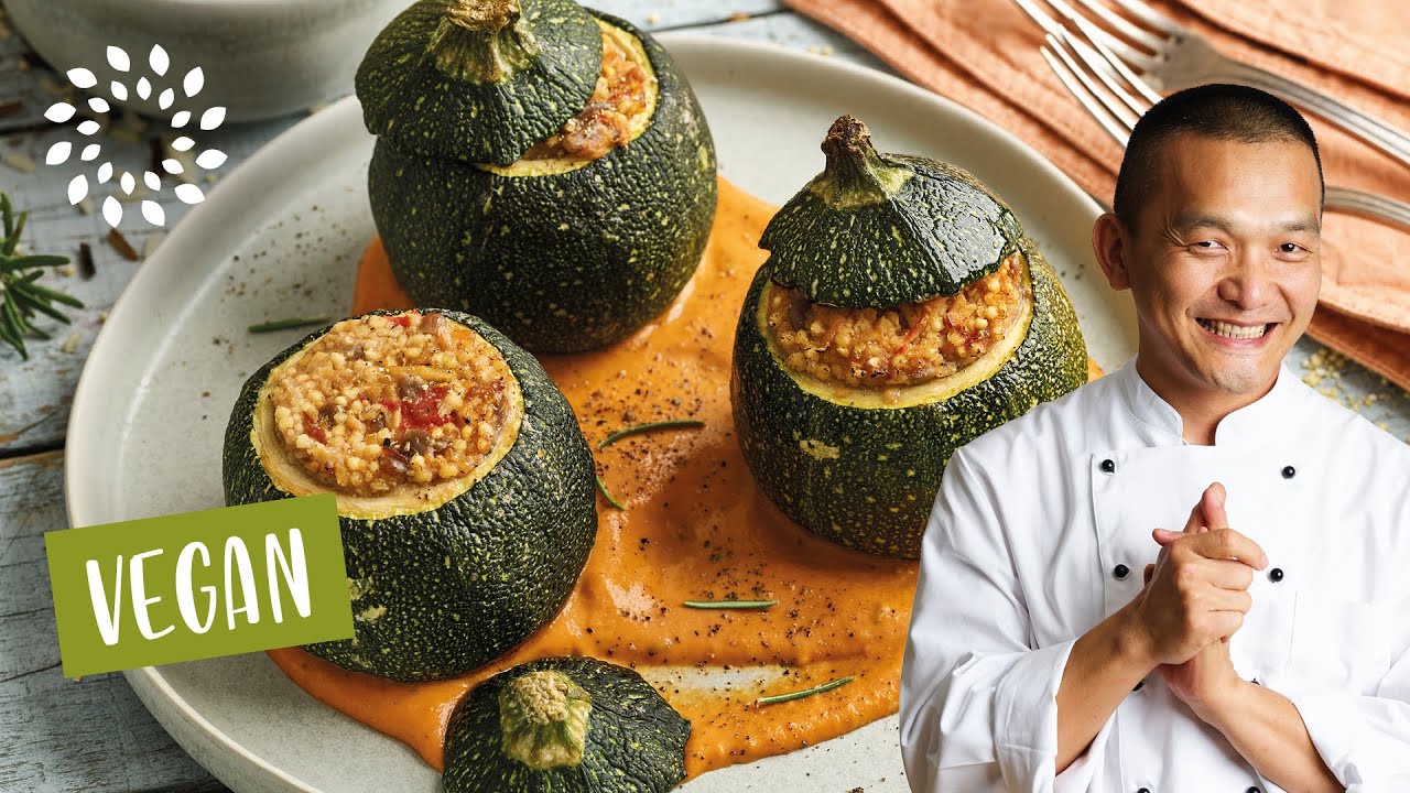 Gefüllte Zucchini mit Hirse [Rezept] | Gefüllte Rondini