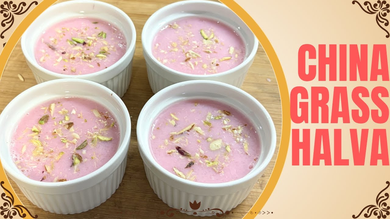 Ramazan special China Grass Halwa Recipe | Easy & Delicious Agar Agar pudding @irfanakitchendiary 