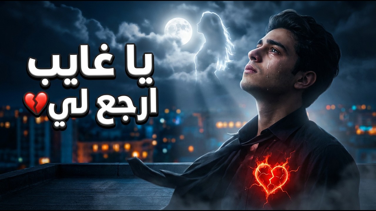 يا غايب ارجع لي – أغنية عربية حزينة بالذكاء الاصطناعي | AI Music Video Arabic Love Son