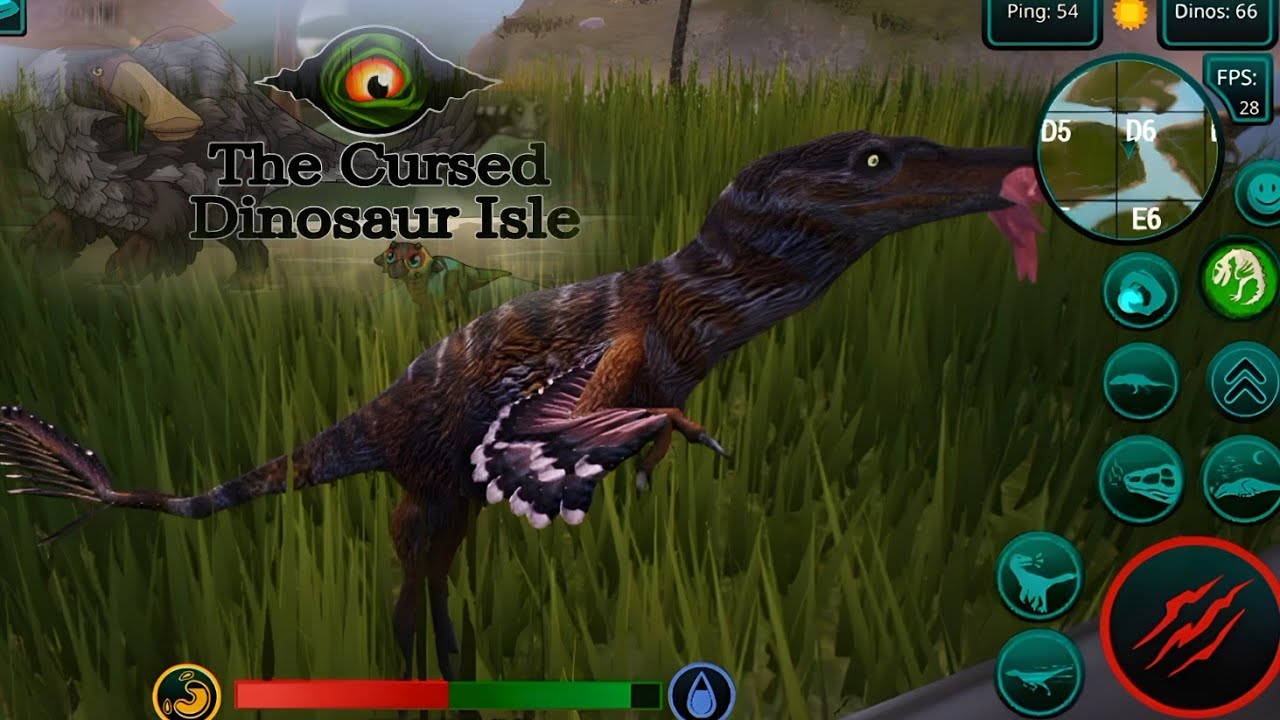 THE CURSED DINOSAUR ISLE: UN MUNDO SALVAJE SIENDO UN VELOCIRAPTOR BUSCANDO AMIGOS