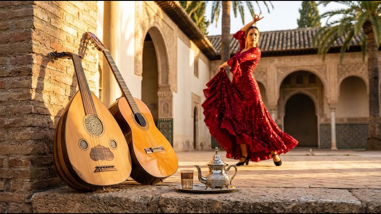 🌿 Spanish Guitar & Arabic Oud – Best Flamenco Fusion for Stress Relief & Zen