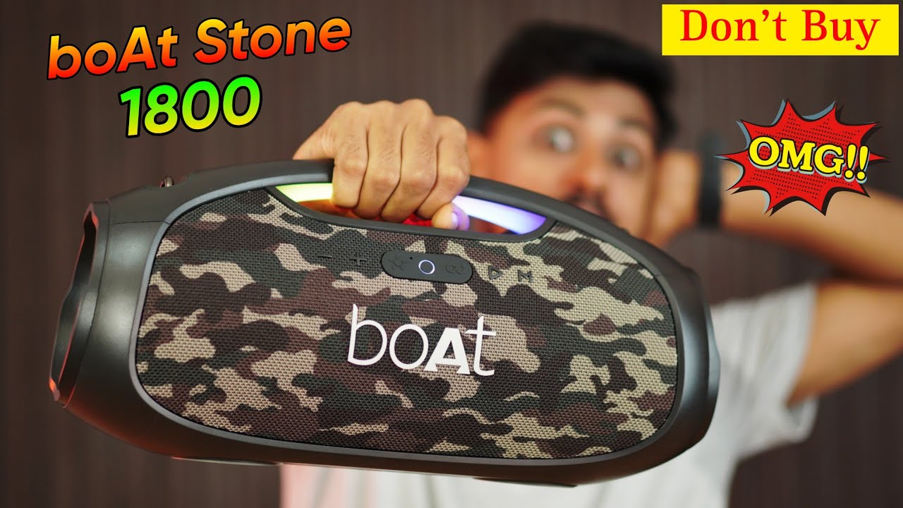 Boat Stone 1800 ⚡90W⚡ Review & Sound Test 😳 Best Bluetooth Speaker in 2024 🔊🔥