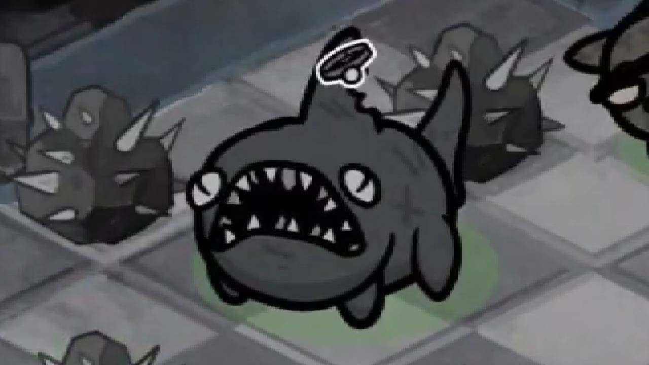 I got a Daddy Shark on my team. He immediately died. (Mewgenics)