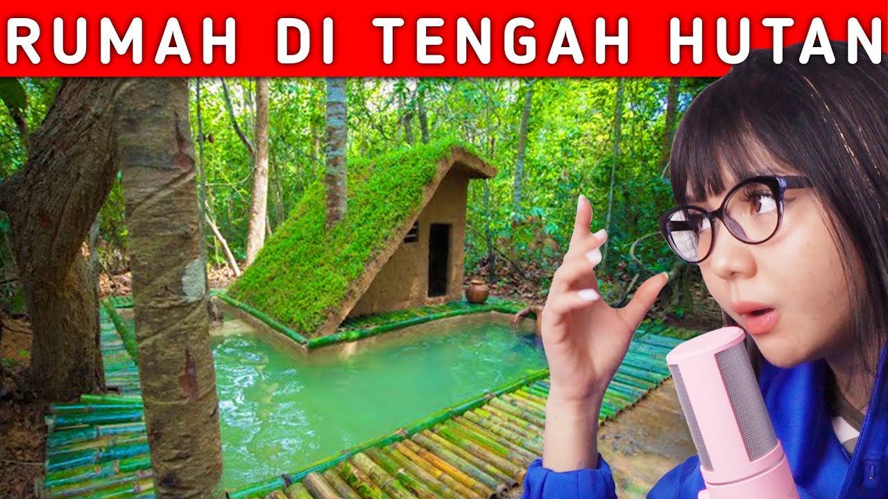 BANGUN RUMAH DI TENGAH HUTAN SENDIRIAN !!? ADA KOLAM RENANGNYA !!