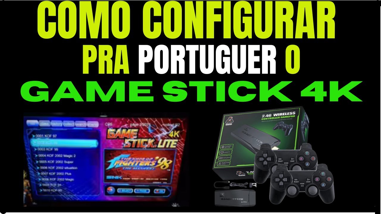 COMO CONFIGURAR PRA PORTUGUÊS o GAME STICK 4K