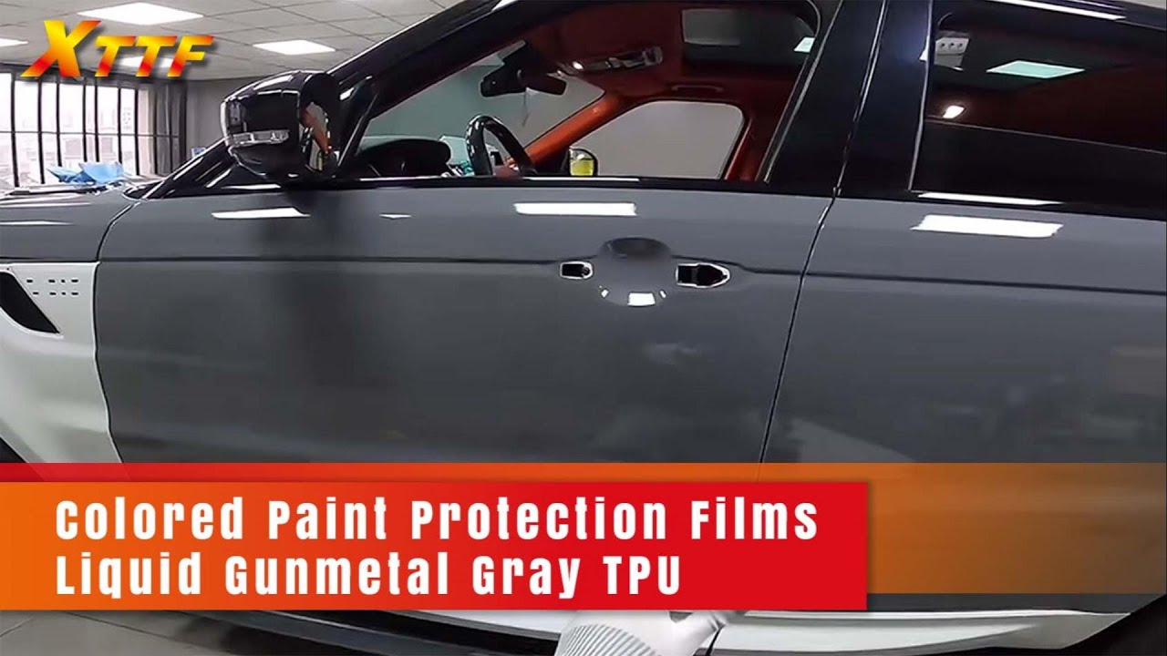 XTTF Liquid Gunmetal Gray TPU Color Correction Film for an understated luxury experience.