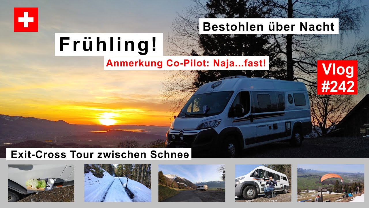 #242 Schweiz, St Gallen | Bestohlen über Nacht! Co-Pilot sucht! | Frühling und Exit-Cross Tour | 4K