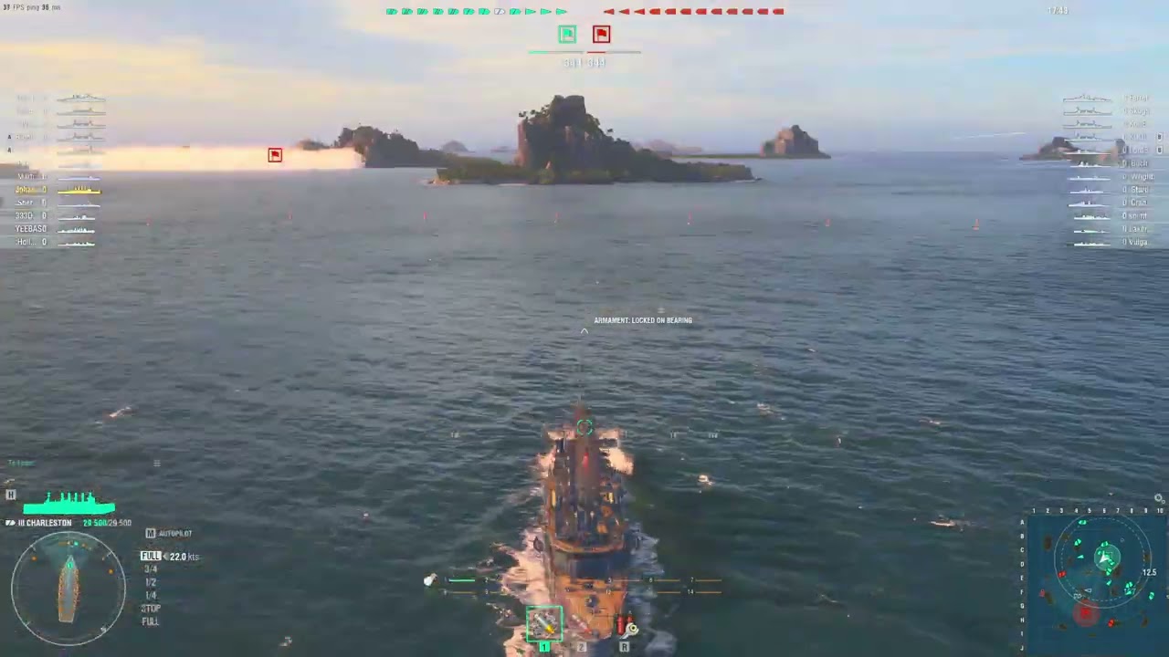 World of Warships: USS Charlston (St. Louis class cruiser)