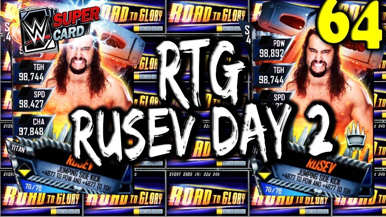 WWE SUPERCARD S4 #64 &ndash; RUSEV DAY!! &ndash; ANOTHER TITAN PRO LOL!!!