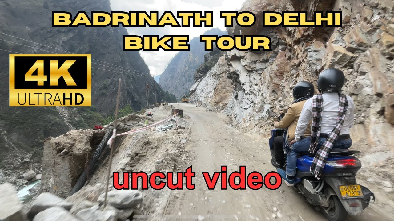 Badrinath to Delhi by road || highway tour || bike ride 