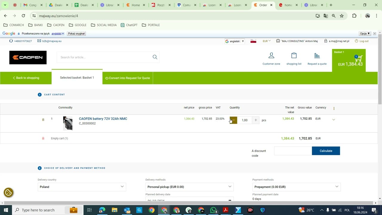 PART III  MAJway eu How to order in MAJway eu Portal