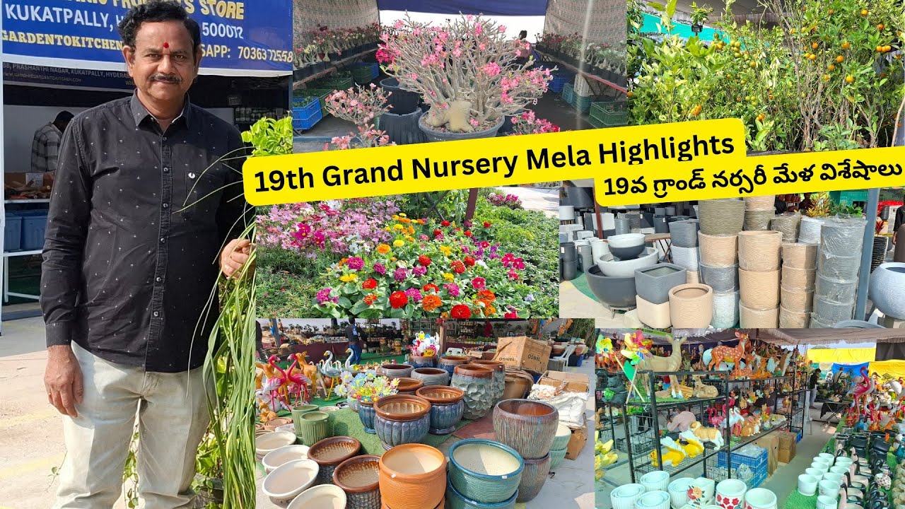 19th Grand Nursery Mela Highlights | 19వ గ్రాండ్ నర్సరీ మేళ విశేషాలు