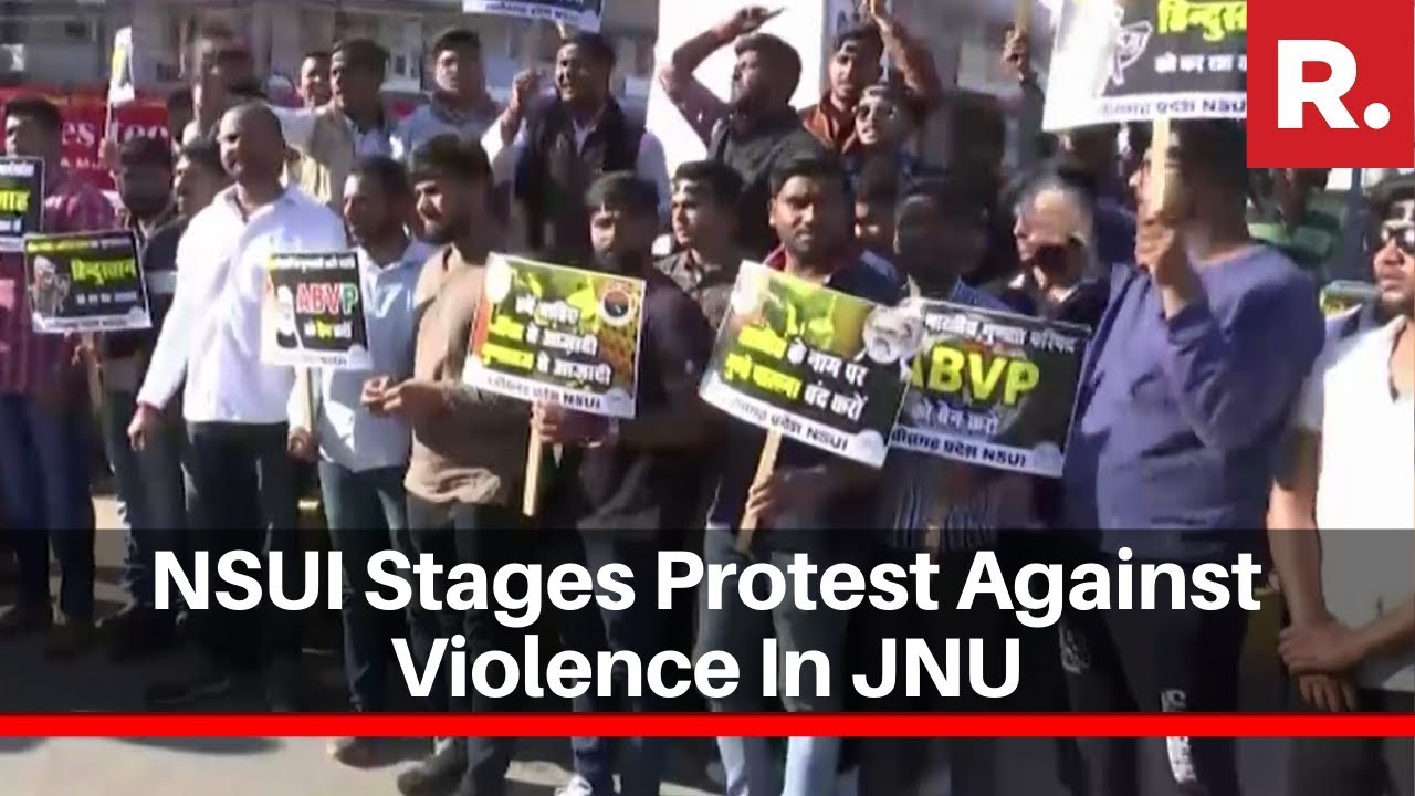 Raipur: National Students' Union Of India Stages Protest Against Violence In JNU