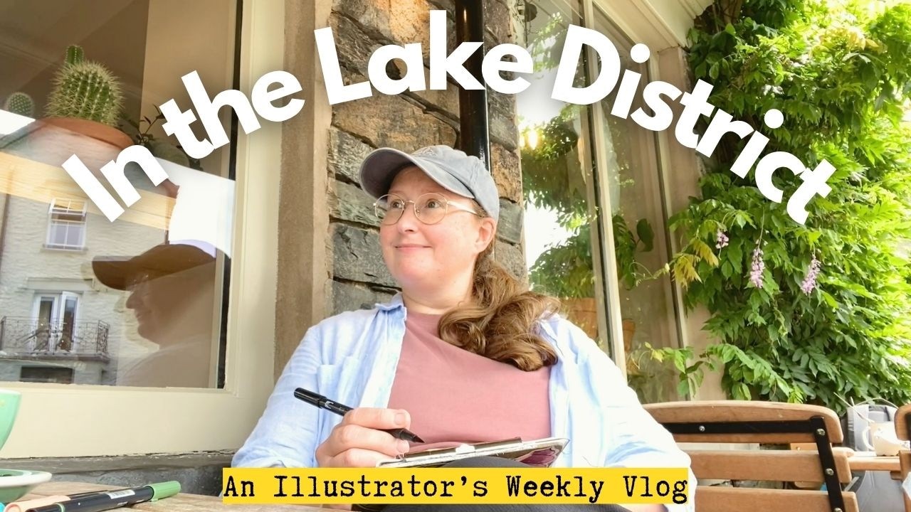 SKETCHING IN THE LAKE DISTRICT An Illustrator's Weekly Vlog - A drawing date with my artist sister