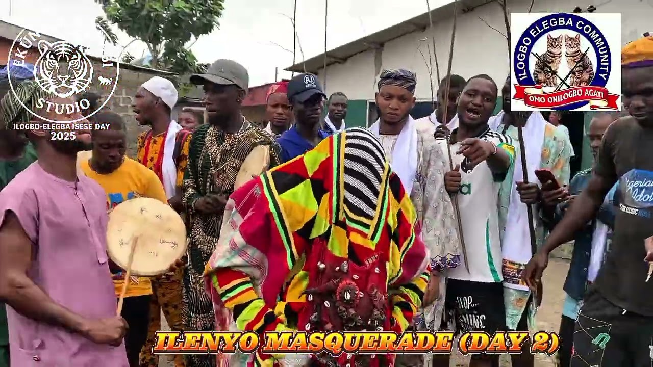 Day 2 of Ilogbo Elegba 2025 ISESE DAY full video of ILENYO (KAJOLA) MASQUERADE DISPLAY.