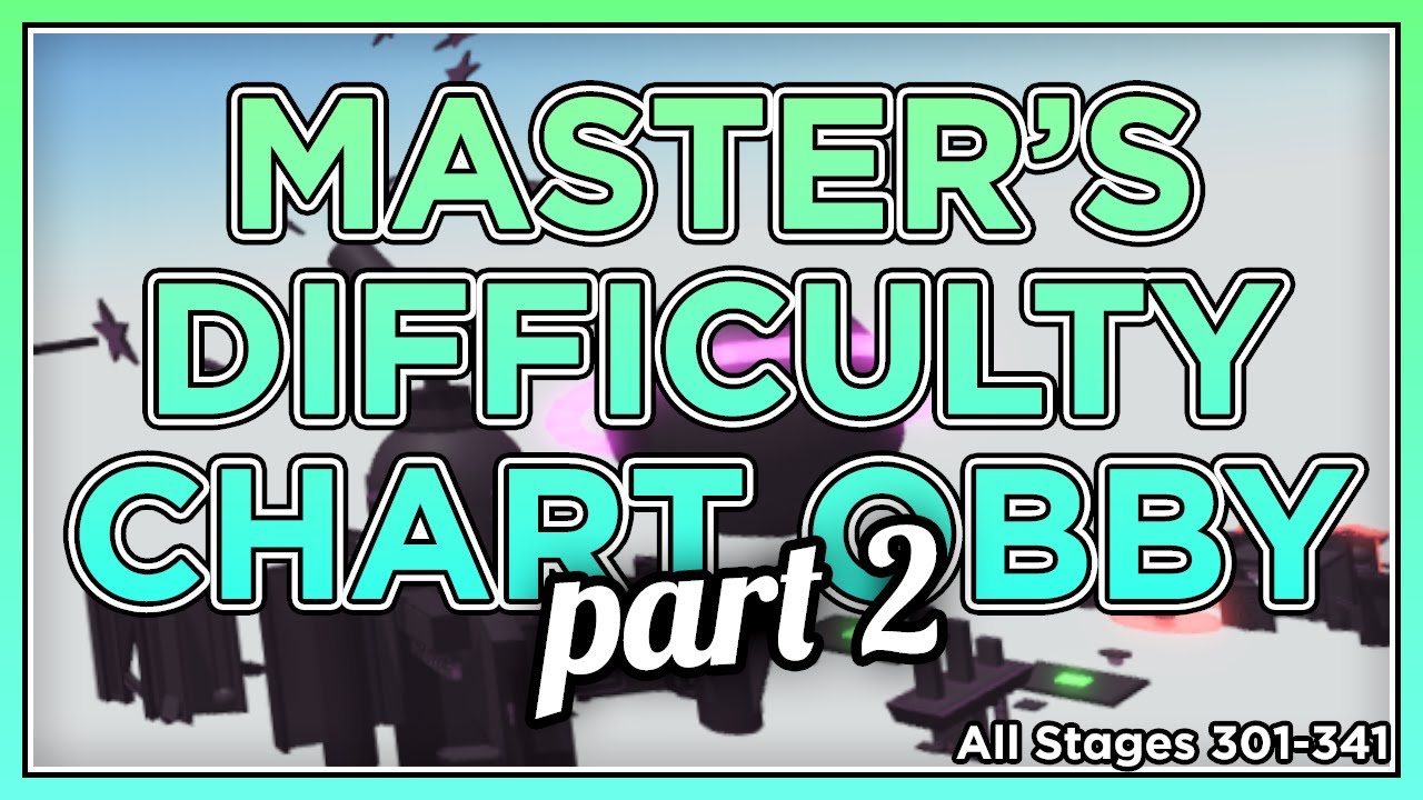 Master's Difficulty Chart Obby PART 2 | All Stages [301-341]