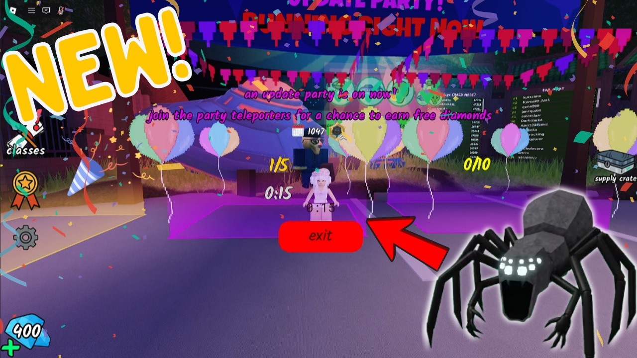 ВЕЧЕРИНКА В ЧЕСТЬ ОБНОВЛЕНИЯ в 99 Nights in the Forest🕷️🕸️🥳| ROBLOX