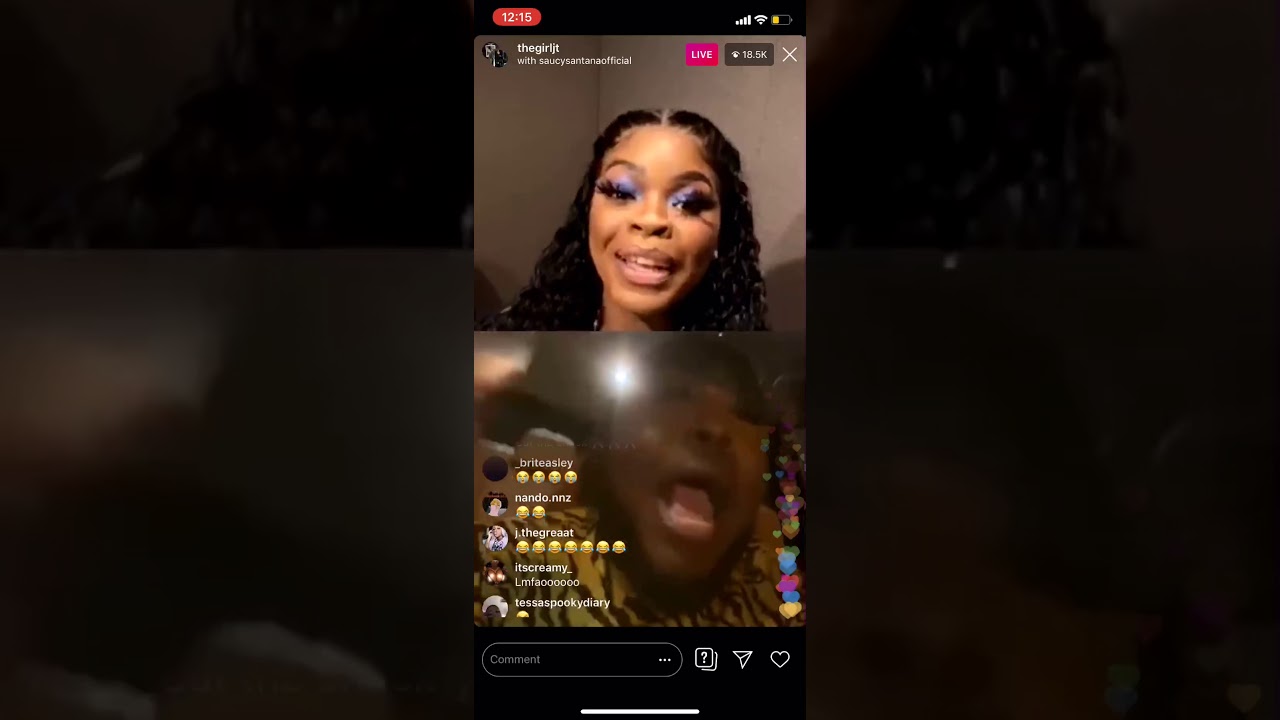 JT GOES LIVE WITH SAUCY SANTANA (SantanaOnTheBeat)