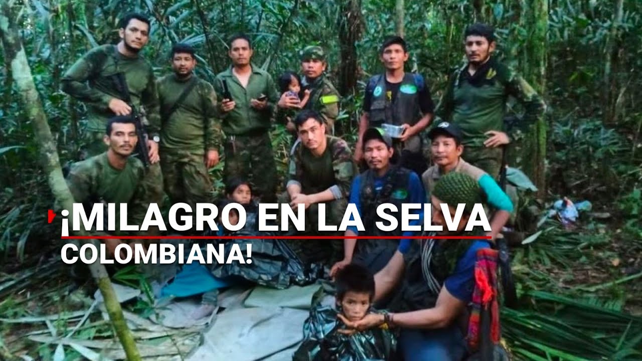 ¡Un auténtico milagro!  Rescataron a niños que estaban en la selva