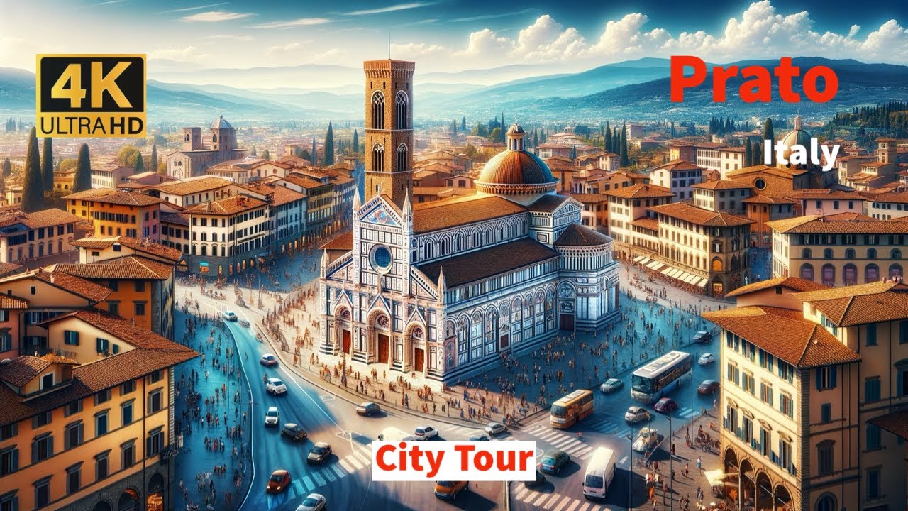 City Tour 2: Prato (Italy) | 4K |  2023-April #italyvlog
