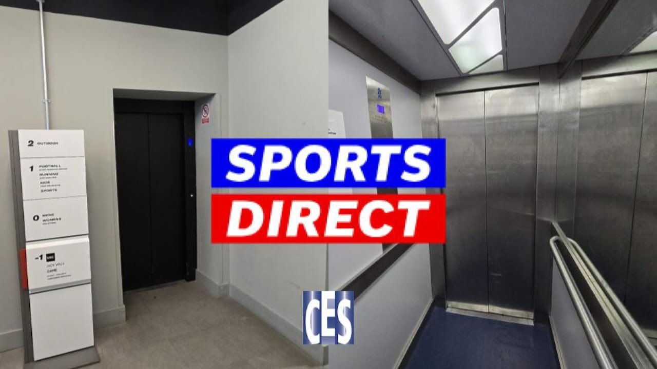 Epic Motor! CES hydraulic lift at Sports Direct - Oxford St in London ENG