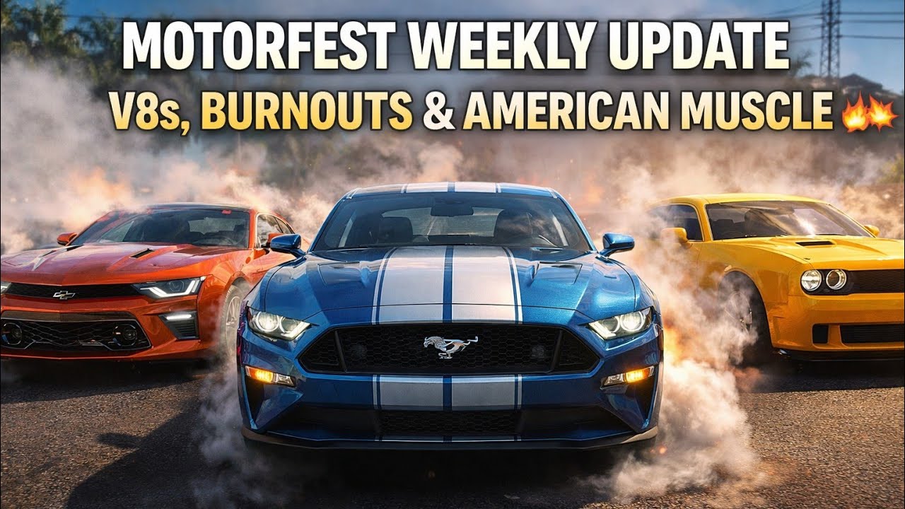 Motorfest Weekly Update – V8s, Burnouts & American Muscle 🔥💥