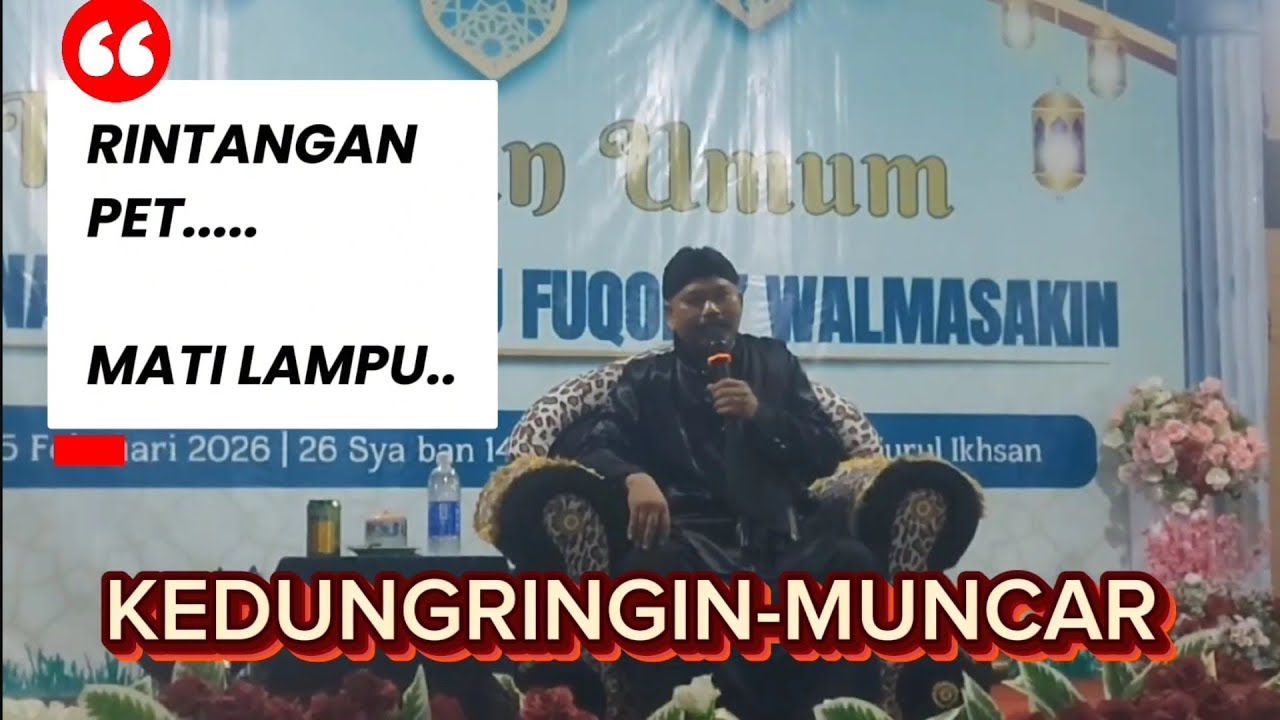 PENGAJIAN UMUM SANTUNAN ANAK YATIM PIATU  BERSAMA USTAD ABDUL GHONI DI KEDUNGRINGIN MUNCAR