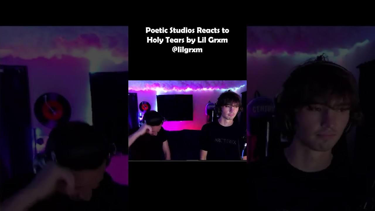 Holy Tears - Lil Grxm (Poetic Justus and JMCL First Reaction) #musicreaction #reacts #poeticstudios
