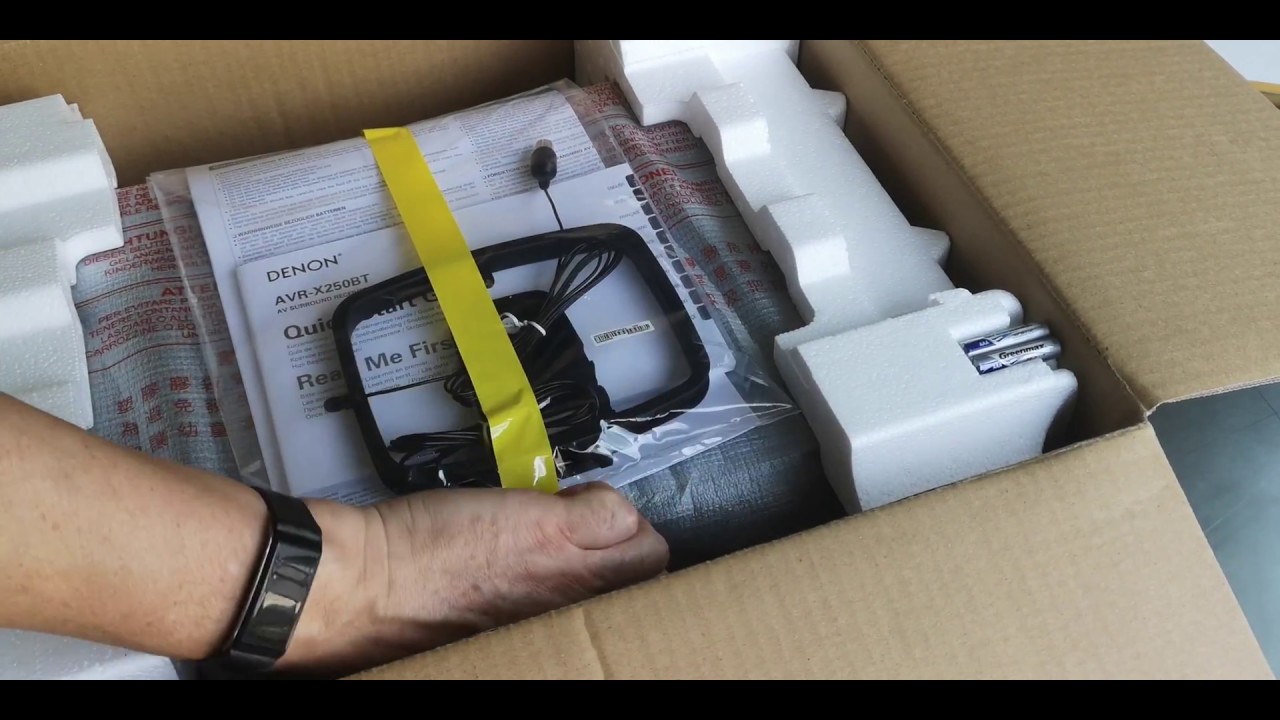 Denon AVR-X250BT unboxing | 5.1 channel AV receiver