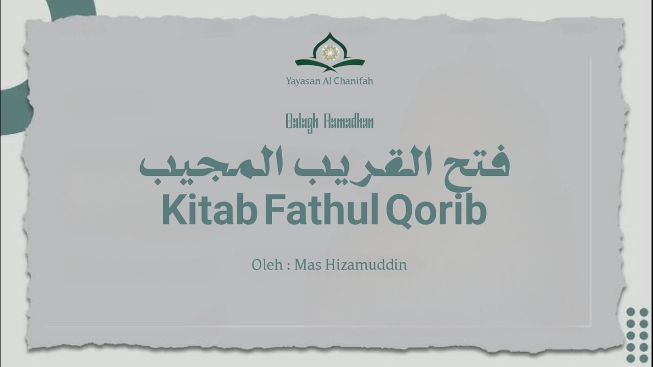 LIVE STREAMING | Ngaji Kitab Balagh Ramadhan | Fathul Qorib