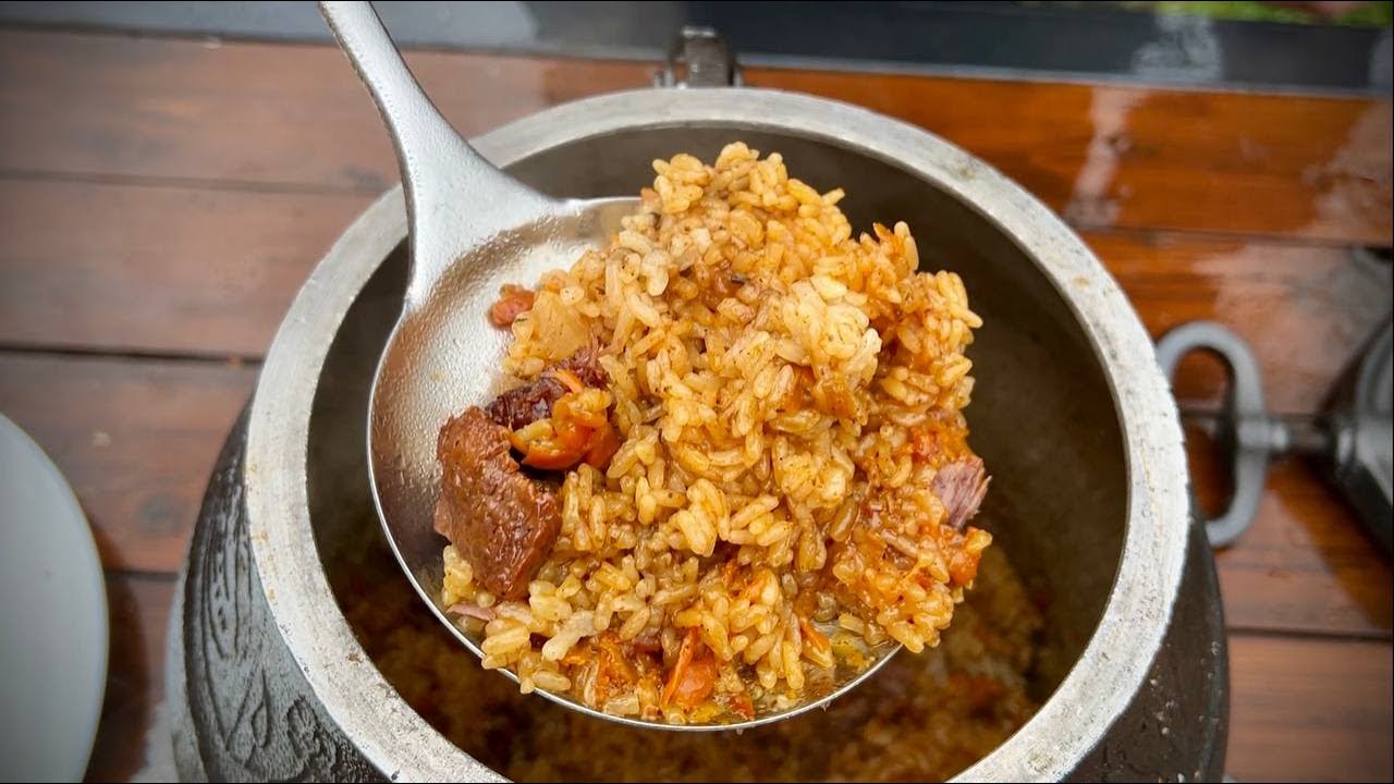 Плов для друзей в Афганском казане