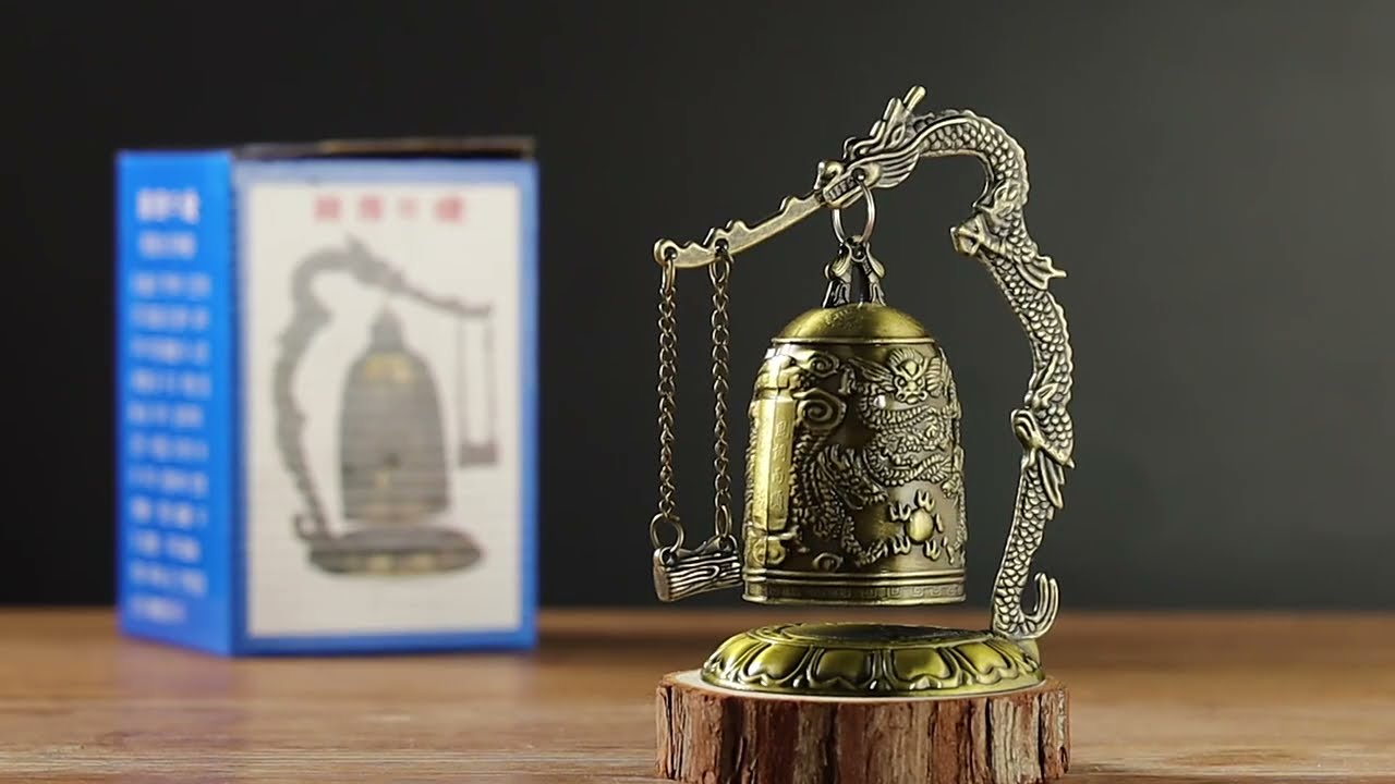 Feng Shui | Financial Prosperity Attraction Dragon | Feng Shui Pixiu Decor | Meditation Dragon Bell
