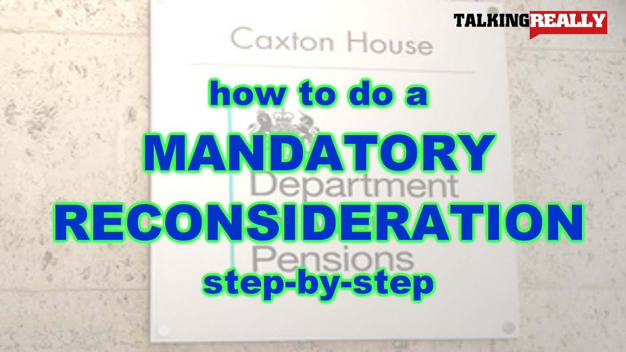 step-by-step guide to PIP mandatory reconsideration | Talking Really Channel