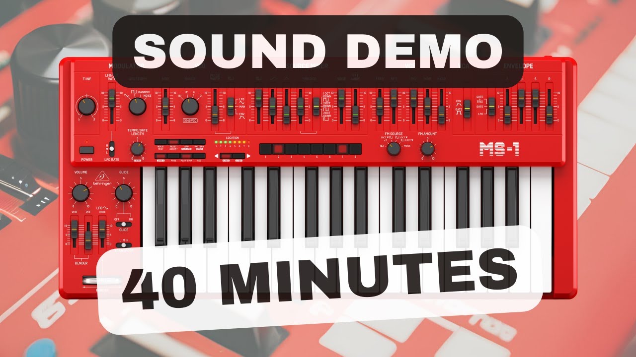 Behringer MS-1 – 40 Minutes Synth Exploration | Sound Demo