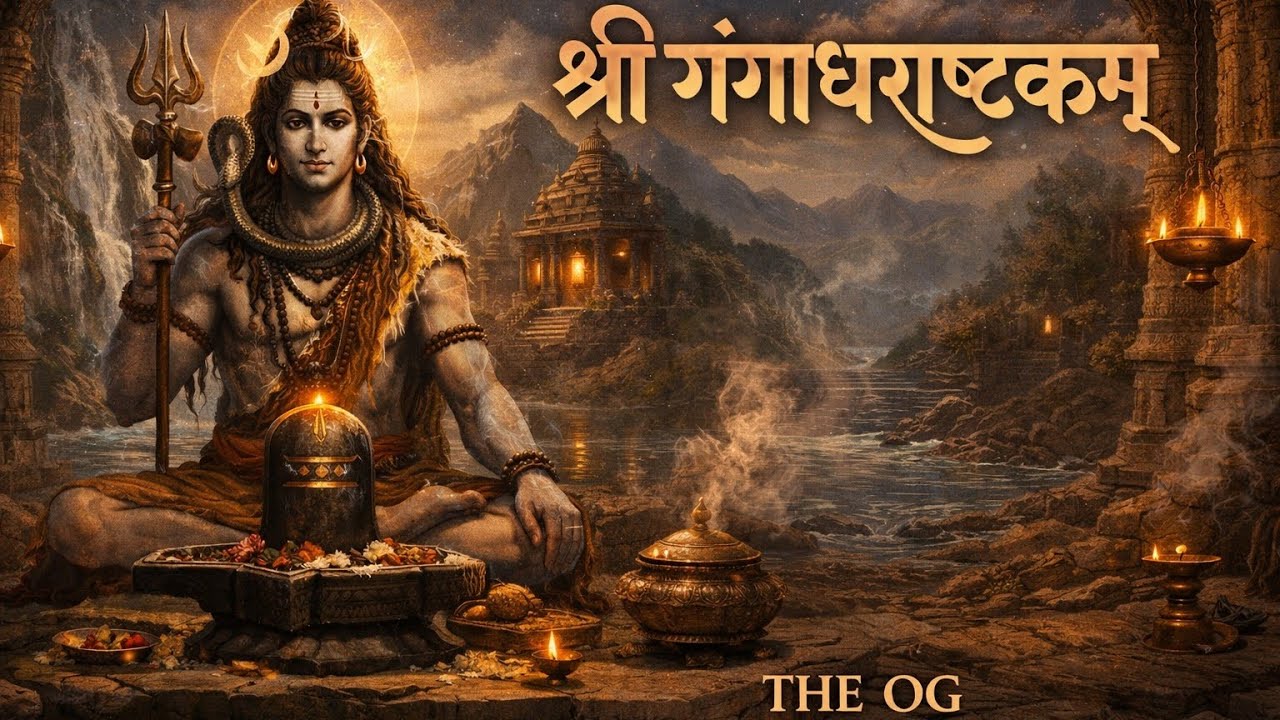 🕉️ श्री गंगाधराष्टकम् | Gangadharashtakam | Powerful Shiva Chant | Meditation & Peace | THE OG