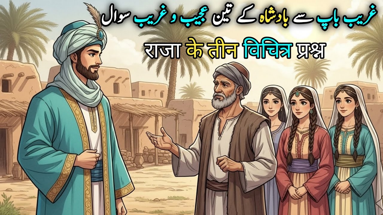 Ek Ghareeb Bap se Badsha ke Tin Ajeeb w Ghareb Swal | राजा द्वारा एक गरीब पिता से पूछे गए तीन विचित