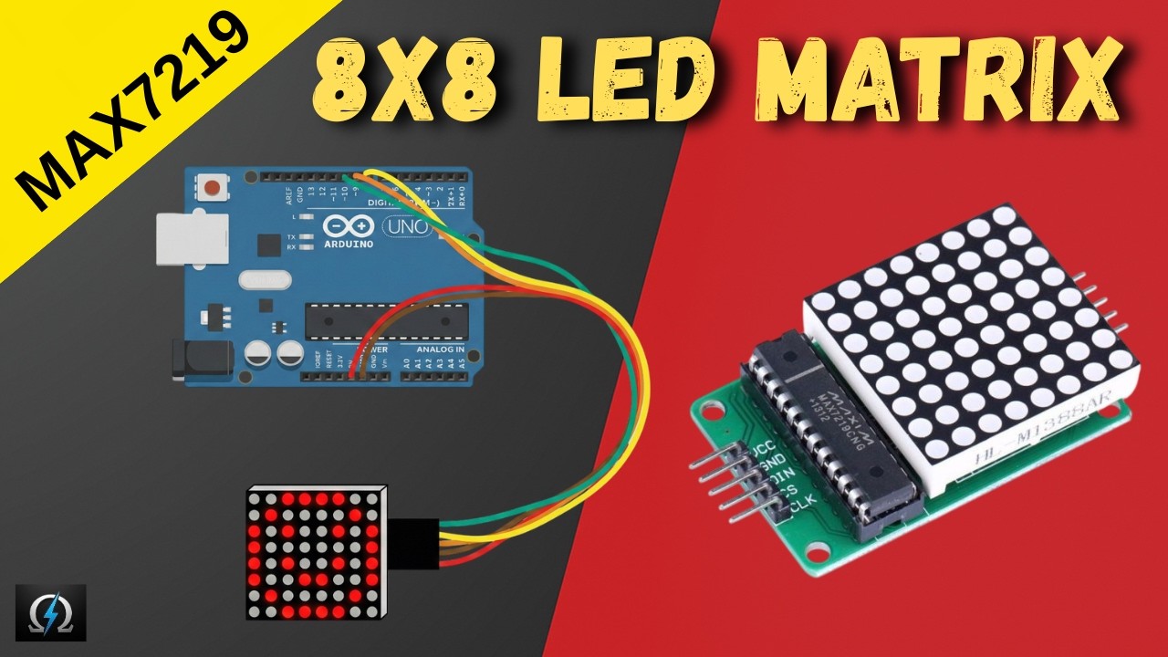 Scrolling Text On SINGLE 8x8 LED Matrix With Arduino