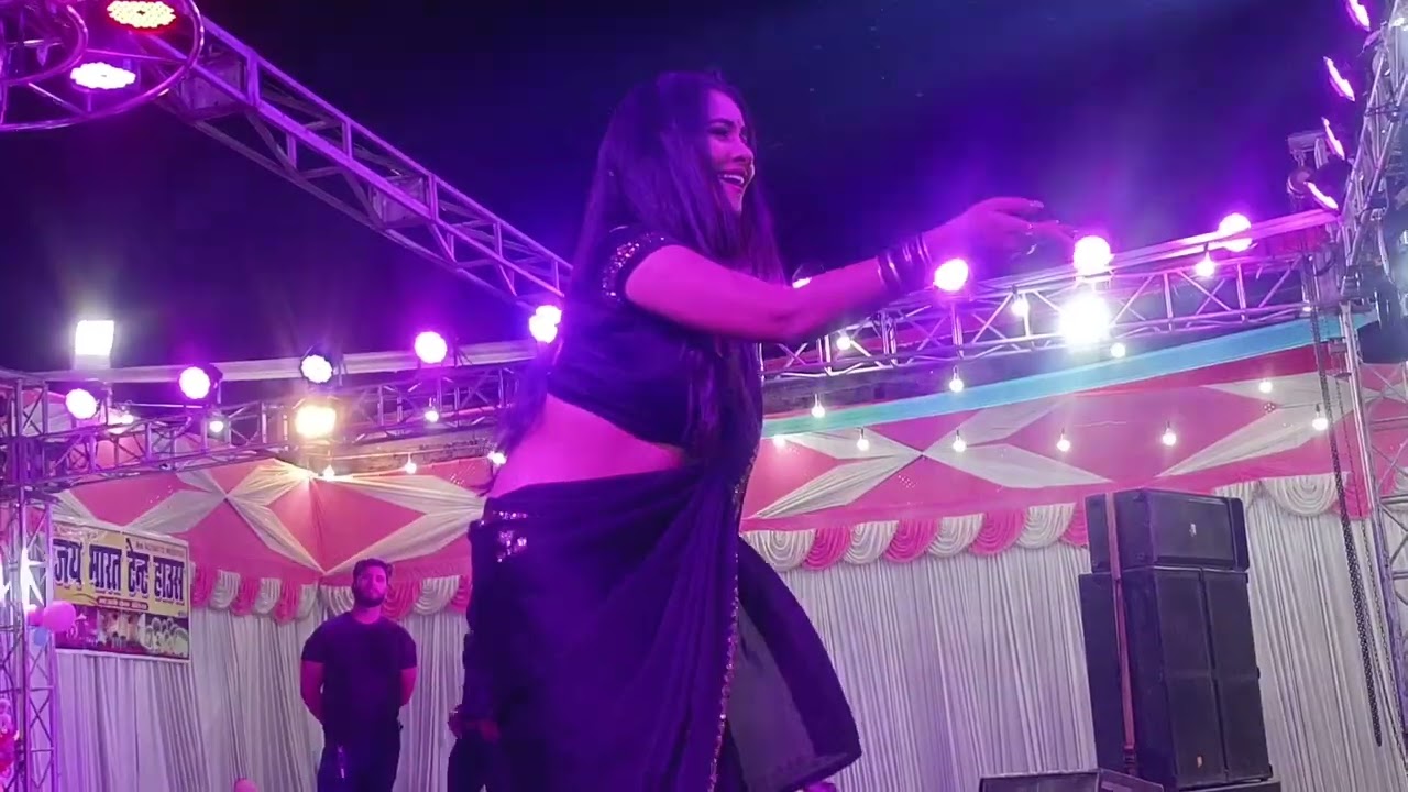 Madhu trishakar stage program in bihar west Champaran bettaih kalibag 2023 #bhojpuri #new #village