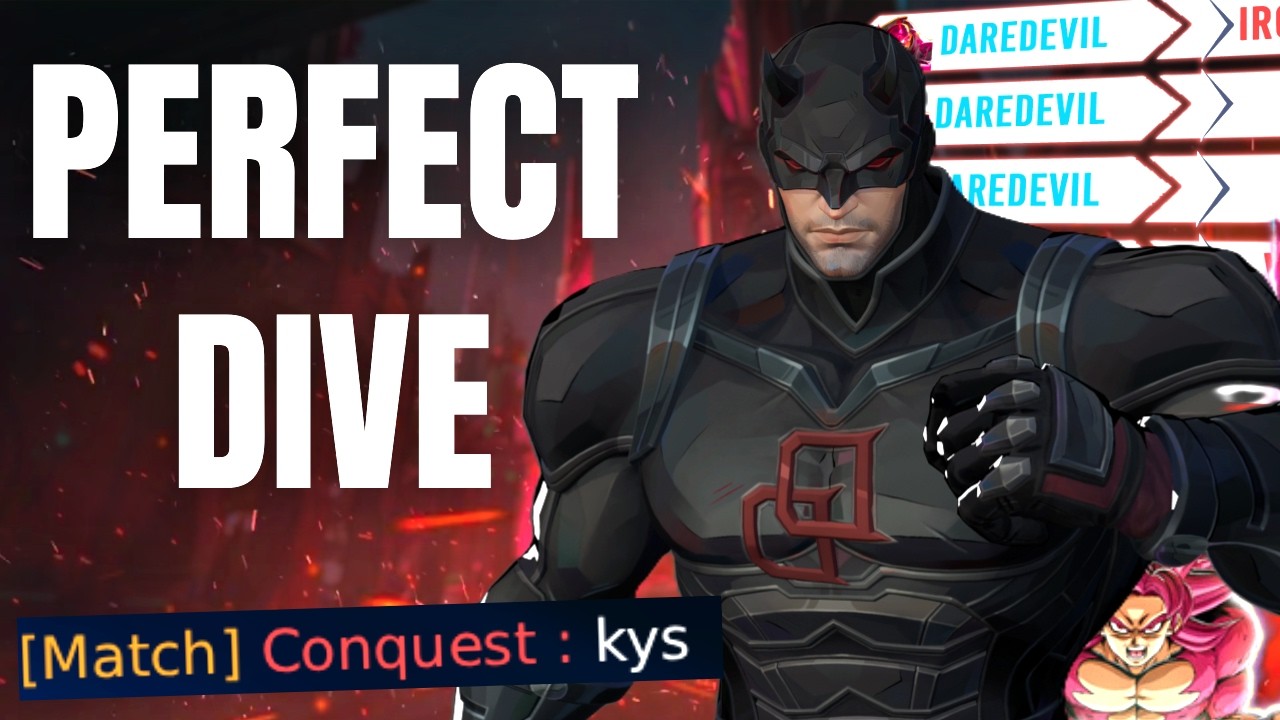 What PERFECT DIVE with NERFED DAREDEVIL looks like | Marvel Rivals