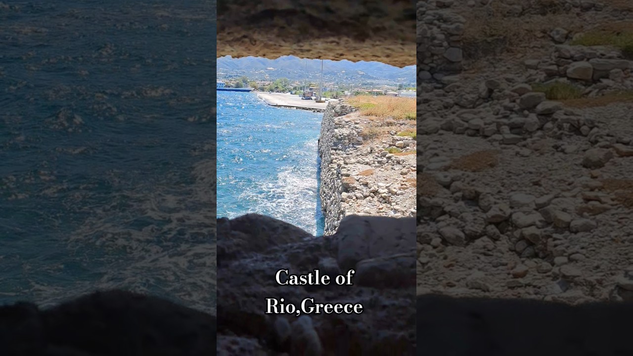 The impressive Castle of Rio in the Peloponnese Greece #travel #greece #sea