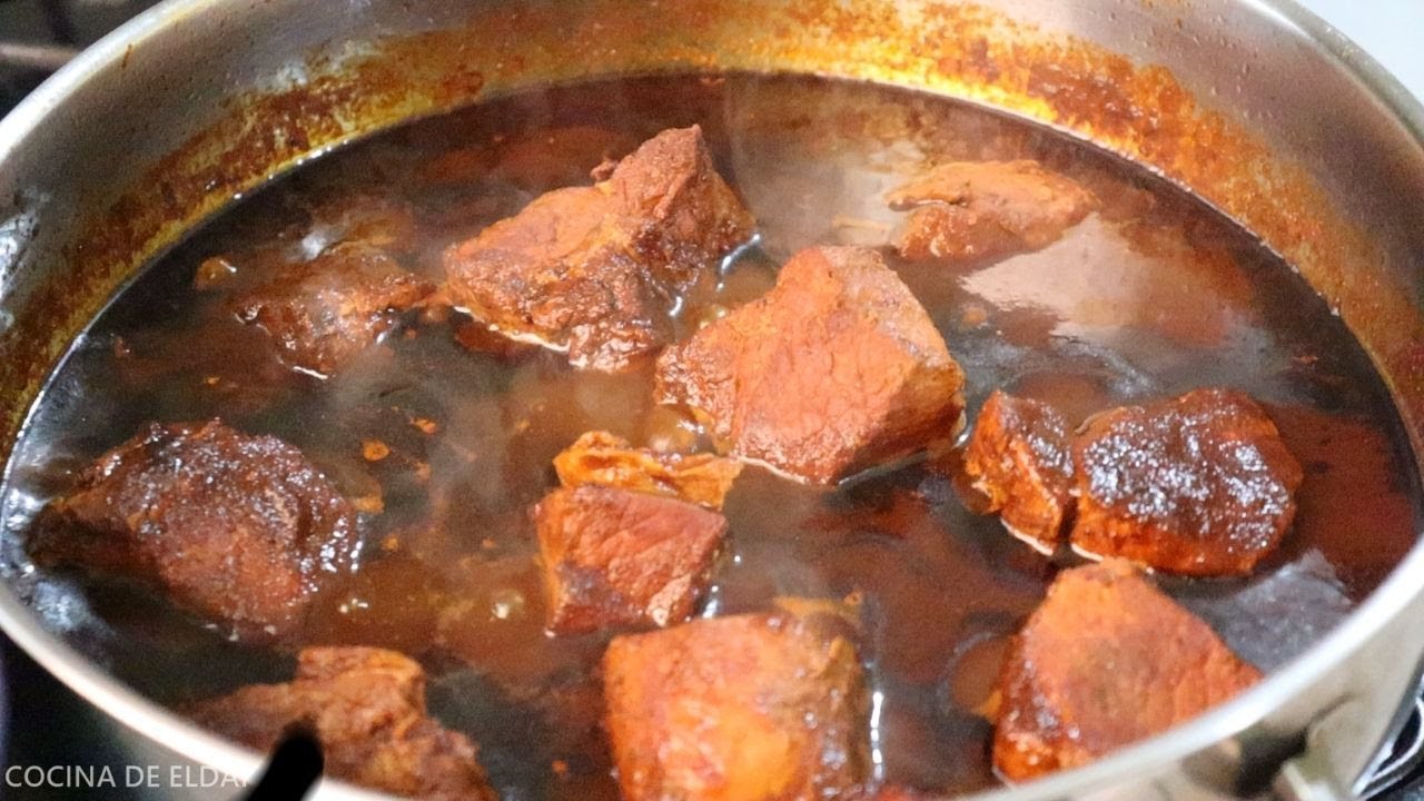 Carne de Puerco en Chile Pasilla