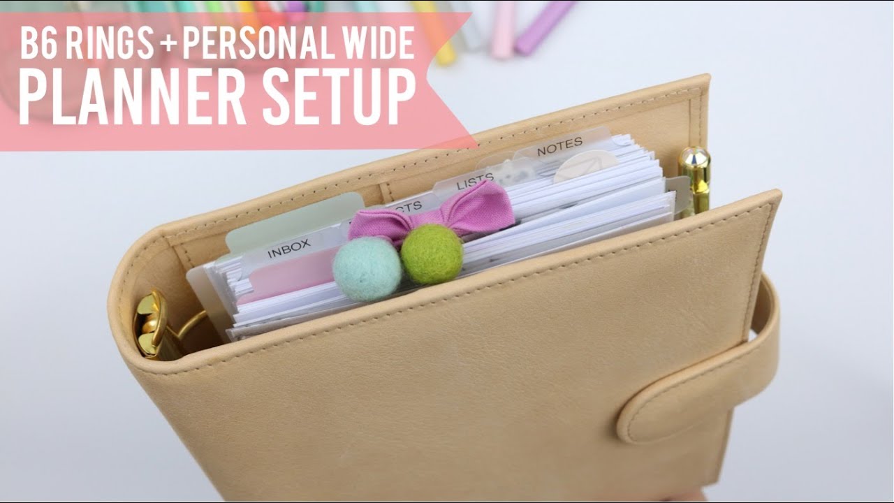 personal wide rings | B6 van der spek | 2021 planner setup