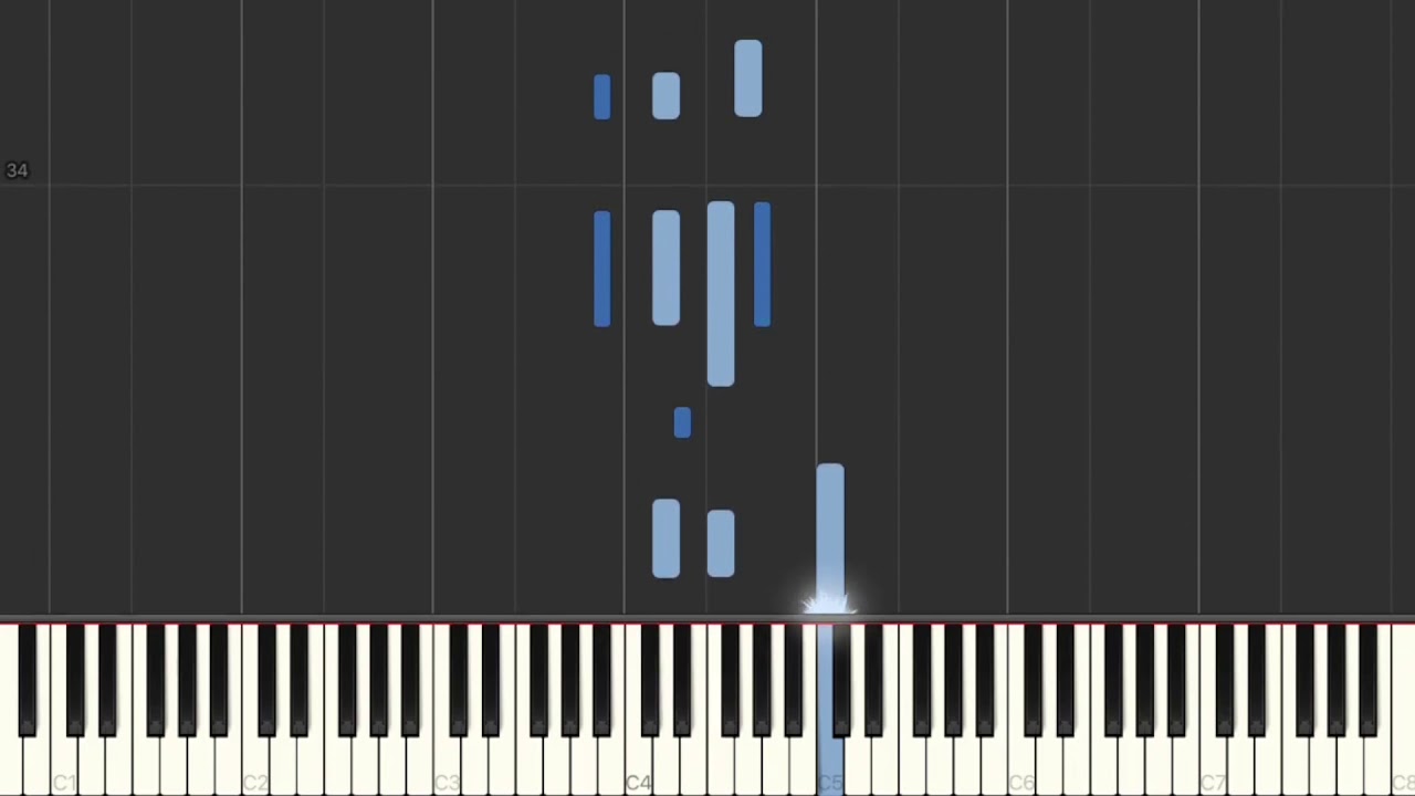 When the Night is Long - Shelby Merry - Final Space Soundtrack - Synthesia Tutorial